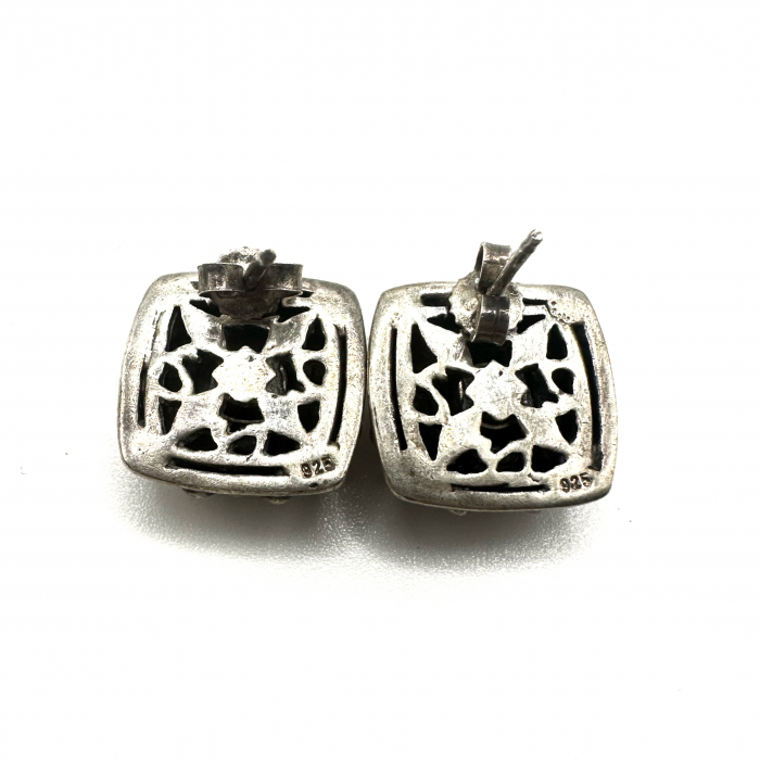 Cercei argint si granate [3]