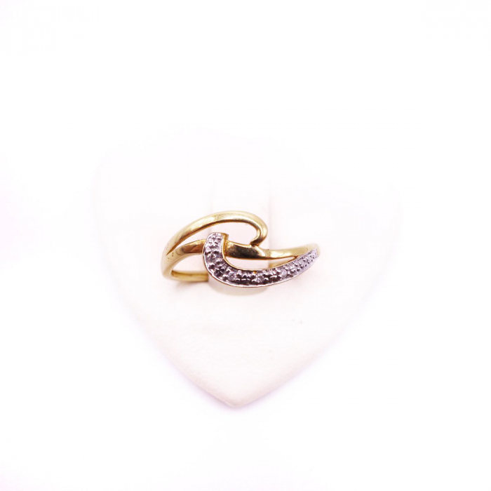 Inel Aur 18K si diamante 0.09ct [3]