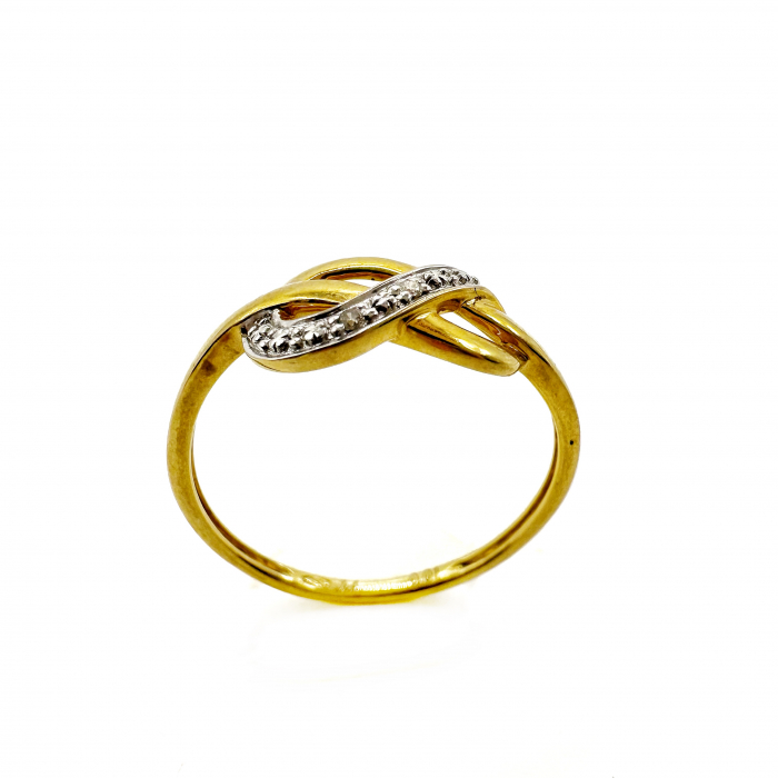 Inel Aur 18K cu diamante 0.01ct [2]