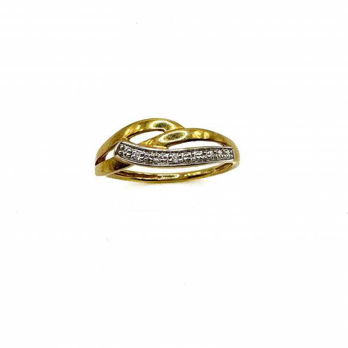 Inel Aur 18K cu doua diamante [2]