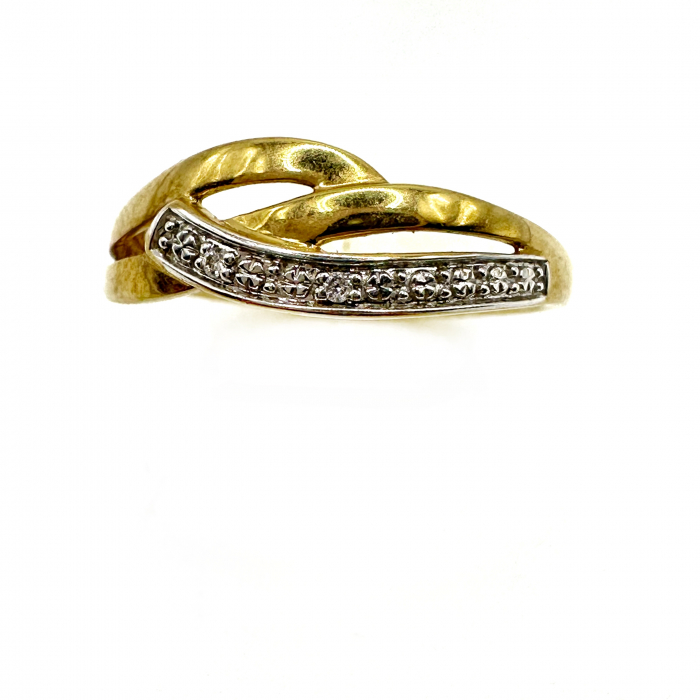 Inel Aur 18K cu doua diamante [3]