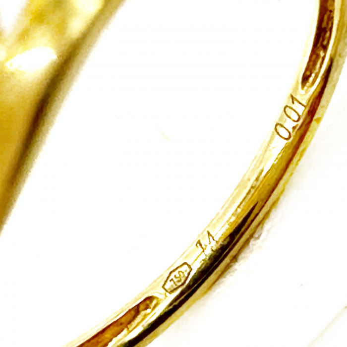 Inel Aur 18K cu doua diamante [4]