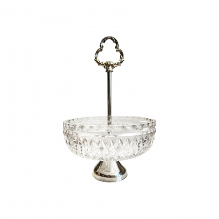 Cosuri servire - Fructiera cristal si metal