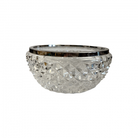Cosuri servire - Bol cristal si argint