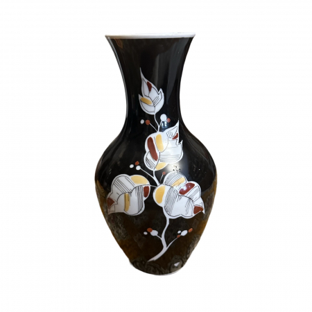 Vaze si boluri decorative - Vaza portelan negru cu alb