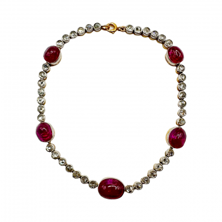 Bratara 18K rubine si diamante [2]