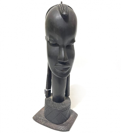 Statuete - Statueta cap femeie africana