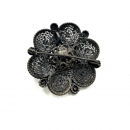 Brosa argint filigran si carneol [1]