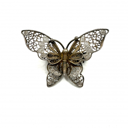 Brosa argint model fluture [0]