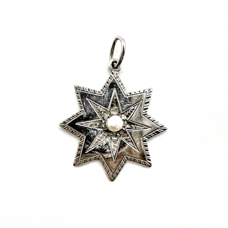 Coliere - Pandant Aur 18K diamante si perla
