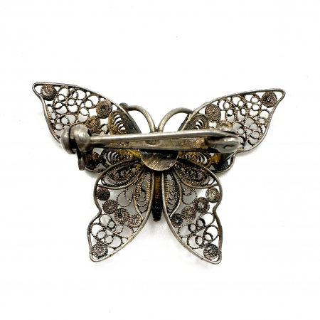 Brosa argint model fluture [2]