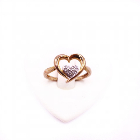 Inel Vintage Argint Aurit cu diamante [1]