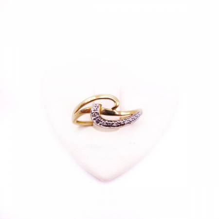 Inel Aur 18K si diamante 0.09ct [2]