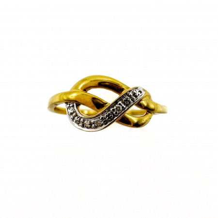 Inel Aur 18K cu diamante 0.01ct [2]