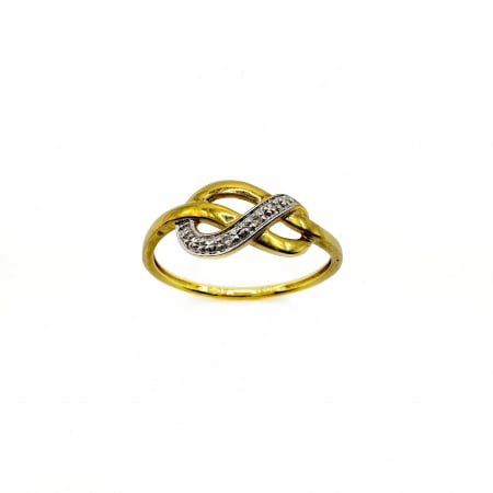 Bijuterii pietre pretioase - Inel Aur 18K cu diamante 0.01ct