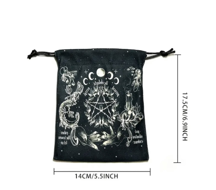 Saculet accesoriu pentru depozitare carti tarot, carti oracol, rune sau cristale [2]