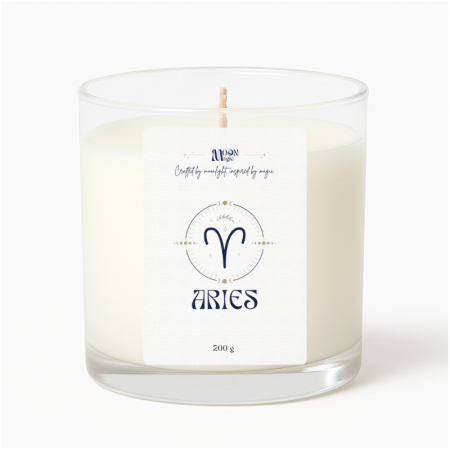 FOC - BERBEC - Lumanare parfumata din ceara naturala de soia, turnata manual, 200g