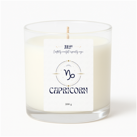 FOC - CAPRICORN - Lumanare parfumata din ceara naturala de soia, turnata manual, 200g