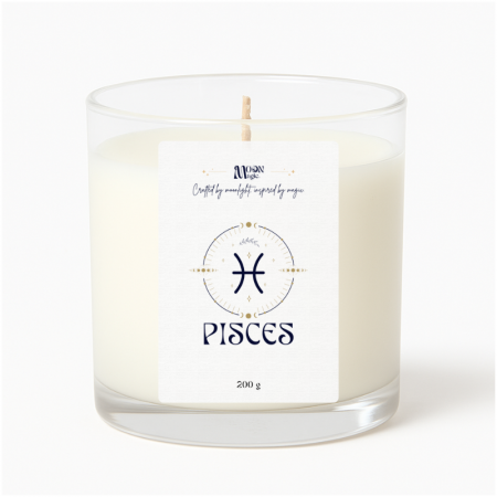 FOC - PESTI - Lumanare parfumata din ceara naturala de soia, turnata manual, 200g