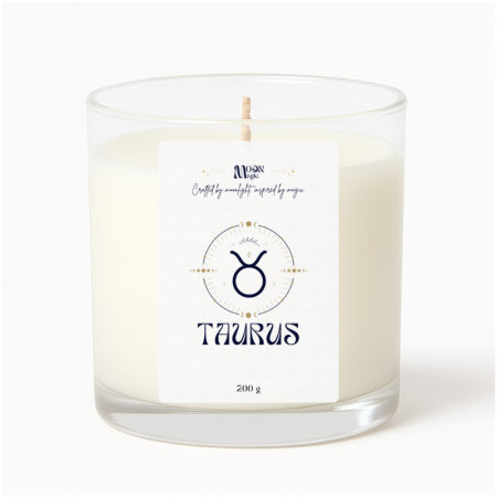 FOC - TAUR - Lumanare parfumata din ceara naturala de soia, turnata manual, 200g