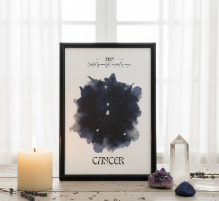 PAMANT - Rac - Tablou realizat manual constelatie cristale naturale Cuart