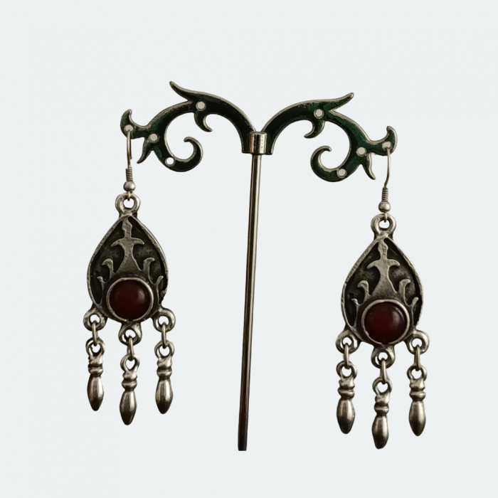 Cercei din zamac argintat 56 [2]