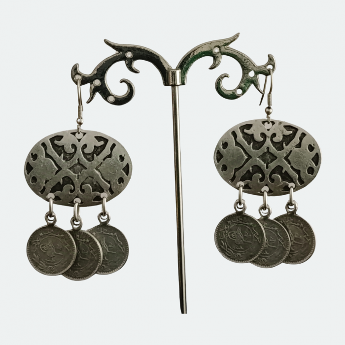 Cercei din zamac argintat 58 [2]