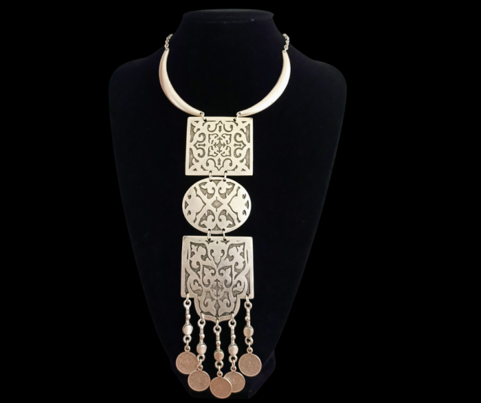 Colier din Zamac argintat 43 [1]