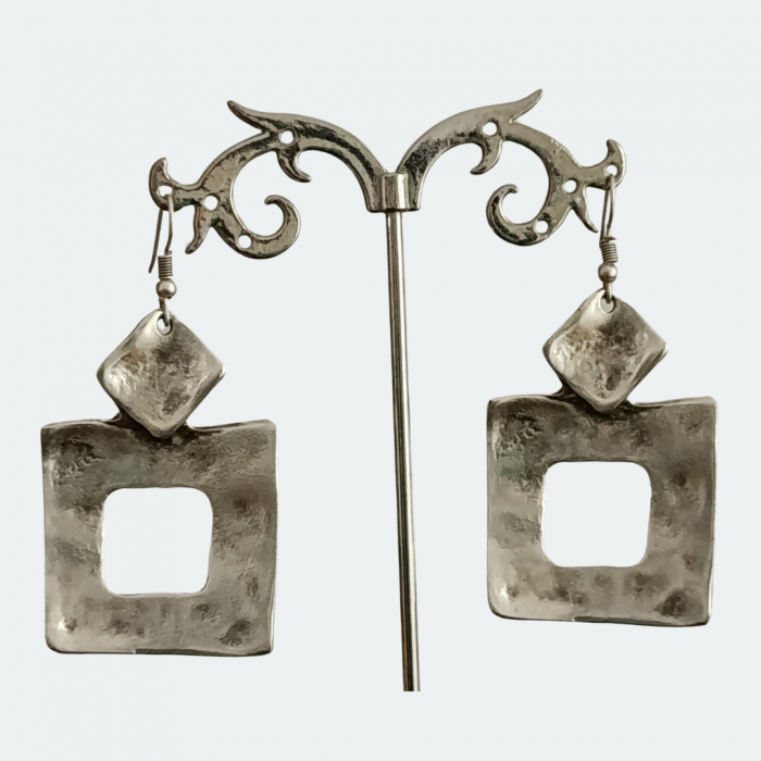 Cercei din zamac argintat 57 [2]