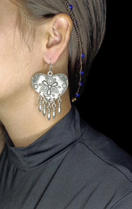 Cercei din zamac argintat 15 [2]