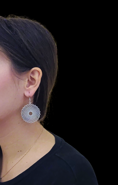 Cercei din zamac argintat 51 [2]