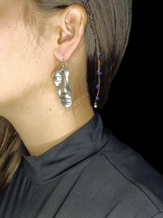 Cercei din zamac argintat 17 [2]