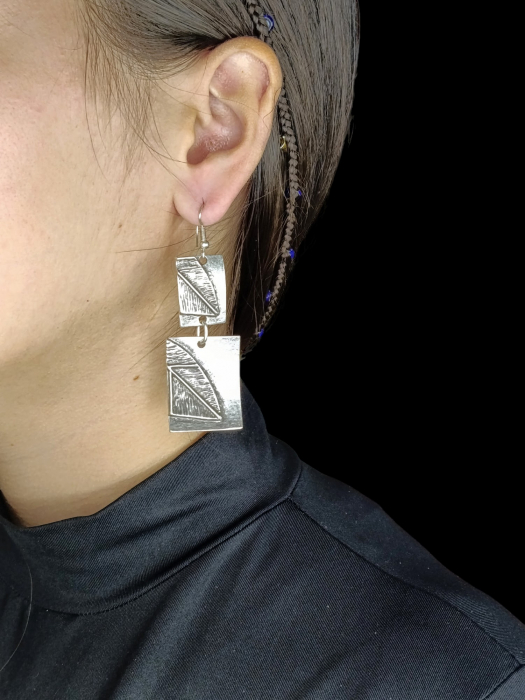 Cercei din zamac argintat 27 [2]