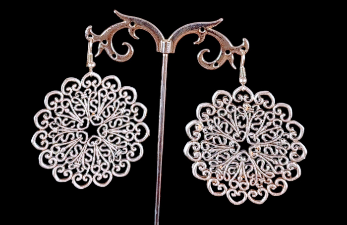 Cercei din zamac argintat 32 [1]