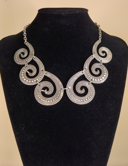 Colier din Zamac argintat 17 [2]