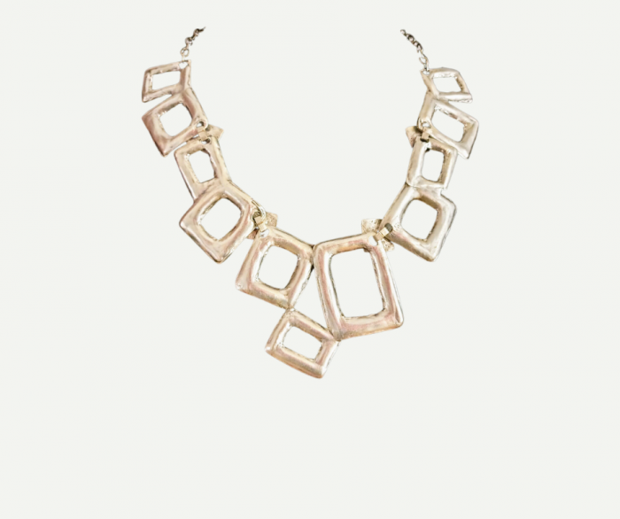 Colier din Zamac argintat 44 [2]