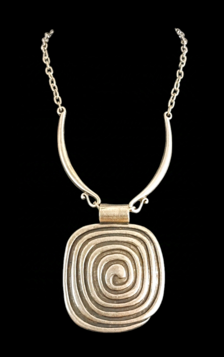 Colier din Zamac argintat 18 [1]