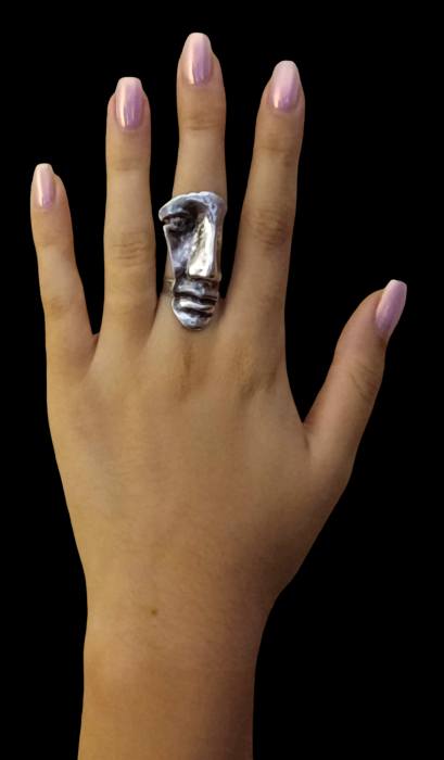 Inel din zamac cu dimensiune reglabila 14 [2]