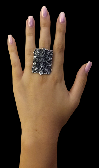 Inel din zamac cu dimensiune reglabila 10 [2]