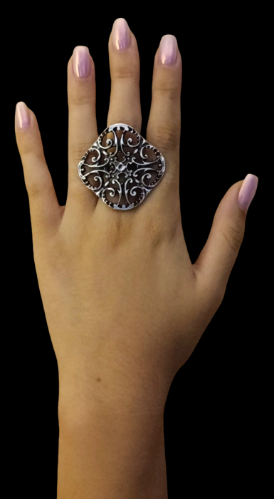 Inel din zamac cu dimensiune reglabila 11 [2]