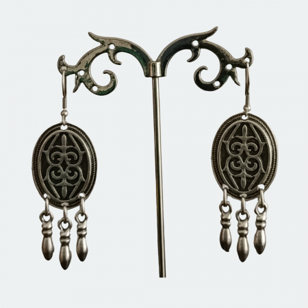 Cercei din zamac argintat 55 [1]