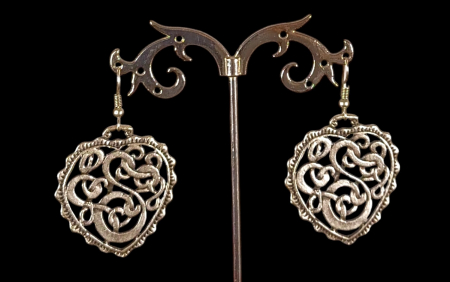 Cercei din zamac argintat 25