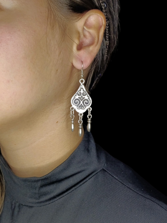 Cercei din zamac argintat 30 [1]