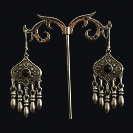 Cercei din zamac argintat - Cercei din zamac argintat 54