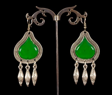 Cercei din zamac argintat - Cercei din zamac argintat 26