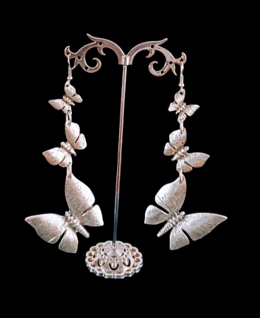 Cercei din zamac argintat - Cercei din zamac argintat 39