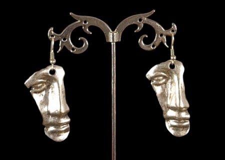 Cercei din zamac argintat - Cercei din zamac argintat 17