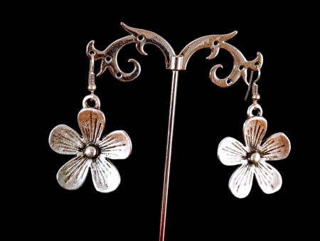 Cercei din zamac argintat - Cercei din zamac argintat 43