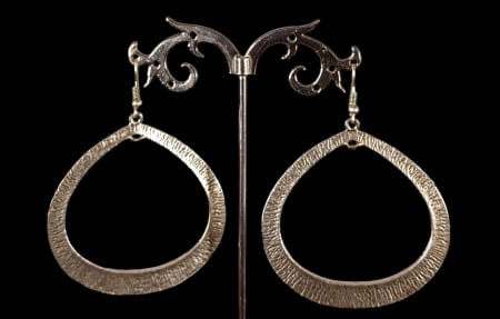 Cercei din zamac argintat - Cercei din zamac argintat 19