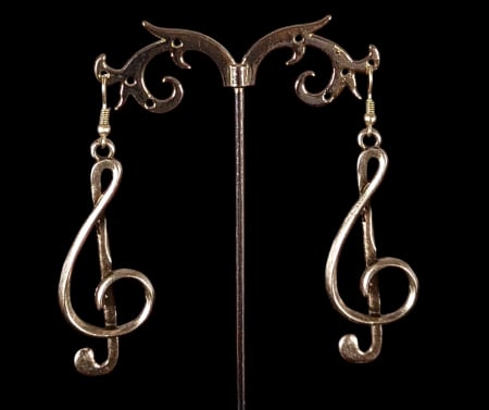 Cercei din zamac argintat - Cercei din zamac argintat 11